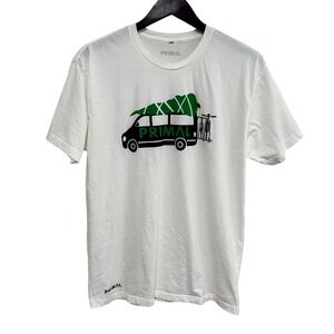 Primal Wear Men's Outdoor Camping Camper‎ Graphic T Shirt Size Large 21 x 29.5